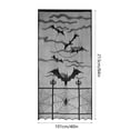 thumbnail image 3 of Vrorvz Halloween Decorations Outdoor and Indoor White Lace Curtain with Elegant Drape Style for Spooky Door and Window Decor 83.9x40.2in Black, 3 of 6