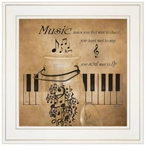 Music by RobinLee Vieira Printed Framed Wall Art Wood Multi-Color