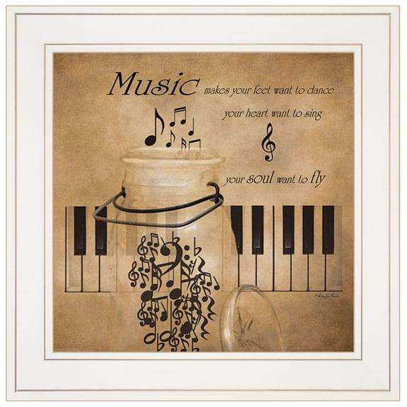 Music by RobinLee Vieira Printed Framed Wall Art Wood Multi-Color