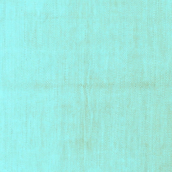 Ahgly Company Indoor Square Solid Light Blue Modern Area Rugs, 3' Square
