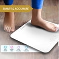 thumbnail image 6 of INEVIFIT Smart Premium Bathroom Scale with Bluetooth and Free Tracking INEVIFIT APP 11.8 x 11.8 inch - White, 6 of 8