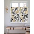 thumbnail image 2 of Valentine's Day Living Room Curtains 2 Panel, Romantic Love Heart Roses Abstract Black Gold Cafe Window Treatment, Farmhouse Bedroom Bathroom Kitchen Curtains Drapes 104"x45", 2 of 6