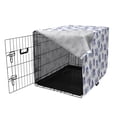 thumbnail image 3 of Japanese Dog Crate Cover, Underwater Creature as Love Couples on Waves Japanese Unique Repeated Print, Easy to Use Pet Kennel Cover for Medium Large Dogs, 35" x 23" x 27", Dark Blue, by Ambesonne, 3 of 6