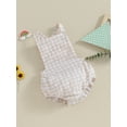 thumbnail image 2 of Bagilaanoe Newborn Baby Girl Rompers Plaid Sleeveless Bodysuit 3M 6M 9M 12M 18M 24M Infant Overalls One Piece Jumpsuit, 2 of 8