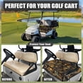thumbnail image 4 of Whosucclay Autumn Camo Tree Leaf Pattern Soft Golf Cart Seat Protector, 4 Pockets Golf Cart Seat Cover for Yamaha Club Car EZGO, 52.36"x 32.28", 4 of 7