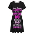 thumbnail image 4 of 60 Year Old Lady Funny 60th Birthday Dress Fashion Beach Short Sleeve Dresses Female Party Printed Sundress, 4 of 7