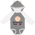 thumbnail image 3 of Inktastic My Lola and Lolo Love Me Girls Long Sleeve Baby Bodysuit, 3 of 5