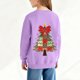 thumbnail image 5 of Cowsor Girls Sweatshirts Kids Cute Graphic Crewneck Pullover Tops Xmas Long Sleeve Holiday Shirts, 5 of 7
