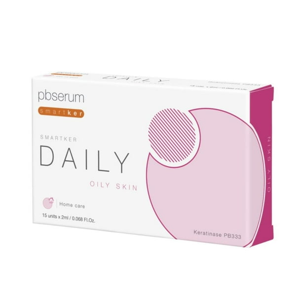 Solución Facial PBSerum Smartker para Piel Grasa 15 Unidades de 2ml Mejora la Apariencia