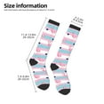 thumbnail image 5 of Balery Flamingo1 Printed Novelty Socks Men's Women's Crew Socks Sports Socks Knee High Socks Cotton Socks Quirky and Cool Socks, 5 of 9