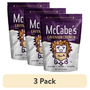(3 pack) McCabe's Caveman Crunch Granola, Grain Free, Gluten Free, Almond Cashew, 8 oz