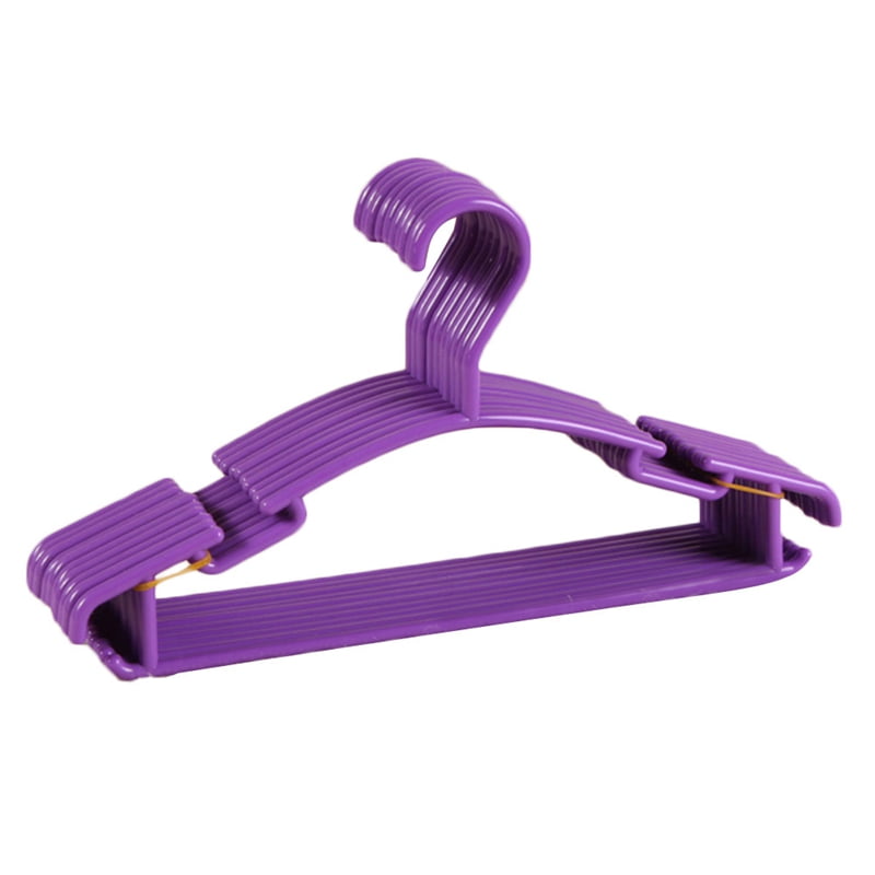 HitUpon 10Pcs Kids Hangers Baby Hangers Childrens White Plastic Infant