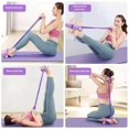 thumbnail image 4 of Lttoisl Bande de Résistance à Pédale à 6 Tubes pour Entraînements à la Maison, Assistant Multifonction pour Position Assise, Équipement d'Entraînement de Tonification Abdominale et de Mise en Forme Complète du Corps, Corde de Tension en Matériau PP pour Hommes et Femmes 42x23 cm, 4 of 8