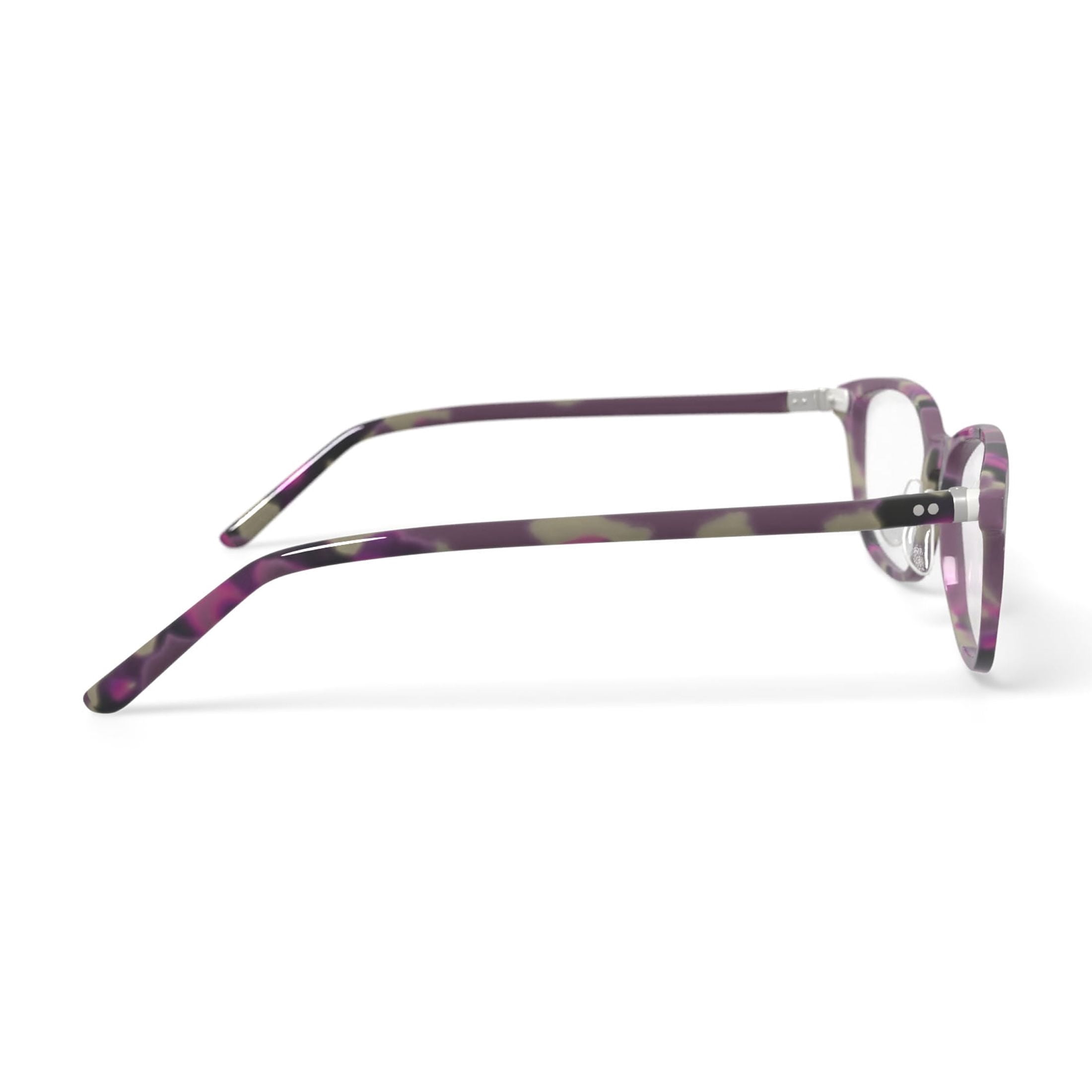 Walmart Women's WOP68 Oval Prescription Eyeglasses with Case, Purple Tortoise