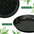 thumbnail image 3 of 20 Inch Plastic Plant Saucer Plant Tray for Pots Round Plant Dish Plant Drip Trays for Indoor Outdoor, Black 12 Pack, 3 of 7