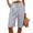 Blue, variant on Womens Palazzo Striped Capri Pants, Linen Casual Cute Loose Fit Knee Length Pants, Cuffed Hem High Waisted Crop Trousers with Pockets