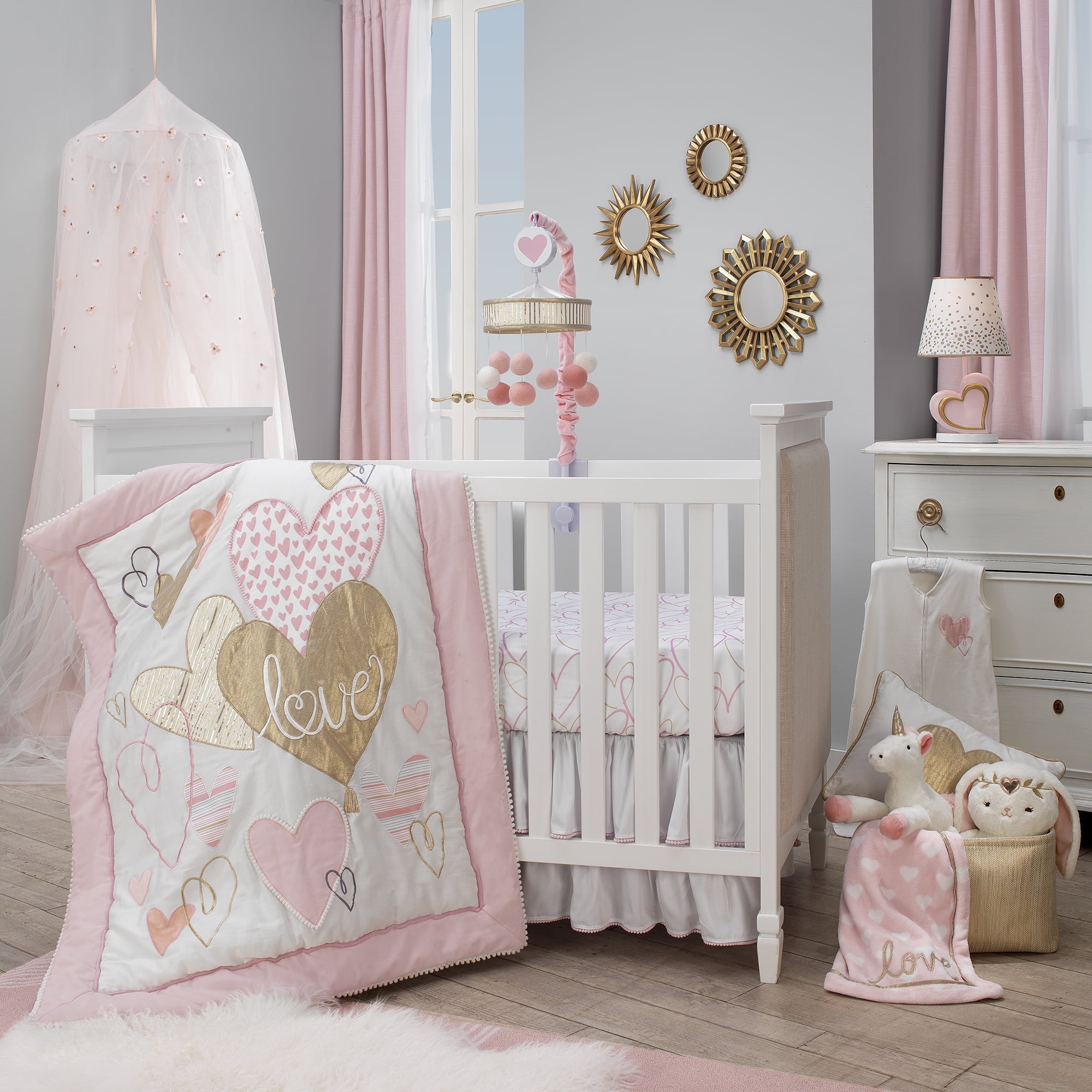 girl crib bedding sets walmart