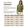 thumbnail image 5 of a.Jesdani Womens Sweaters Soft Checkered Pullover Sweater Fall Long Sleeve Knit Green Sweater L, 5 of 12