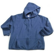 Just My Size Zip Hood Fleece Top
