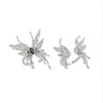 thumbnail image 5 of Paquete de 2 anillos de mariposa de plata para mujeres y adolescentes, anillos de mariposa de moda, anillos de joyería de animales punk para Halloween, regalo de Navidad., 5 of 5