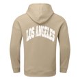 thumbnail image 6 of CUSTG Mens Autumn Winter Back Letter Printing Letter Oversize Loose Plus Size Hooded Pullover Sweatshirt Tops Long Sleeve Weekend Streetwear, 6 of 7