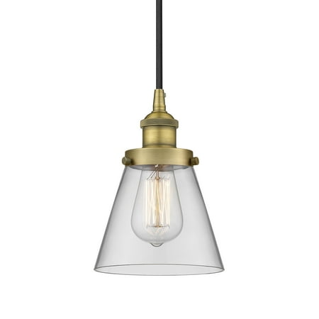 

Innovations Lighting 616-1Ph-10-6 Cone Pendant Cone 6 Wide Mini Pendant - Brass