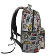 thumbnail image 3 of Disketp Bright Insects Mochila Estampada para Hombre y Mujer – Mochila Ligera Clásica con Múltiples Bolsillos para Universidad, Trabajo y Viajes-One Size, 3 of 5