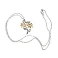 thumbnail image 1 of Elegant Rhinestone Flower Pendant Necklace for Women – Minimalist Jewelry for Mother's Day, Birthdays, Anniversaries, and Valentine's Day, 1 of 3