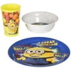 Zak! Designs Plate, Bowl and Tumbler Mealtime Set with Despicable Me 2 Minions Graphics, BPA-free Melamine, 3 Piece Set, 3-Piece mealtime dish set features the crew of.., By Zak Designs