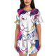 thumbnail image 1 of Balery Colorful Bulldog Conjunto de Pijama para Mujer con Estampado, Dos Piezas de Manga Corta y Shorts, Ropa de Dormir Suave con Cuello Redondo y Bolsillos-4X-Large, 1 of 1