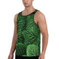 thumbnail image 2 of Pofeuu Natural Green Leaves Print Men's Workout Tank Tops Sleeveless Muscle Gym Shirt Quick Dry-Medium, 2 of 7