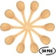 thumbnail image 3 of 50 cucharas pequeñas de madera, mini cucharas de madera, cuchara de miel de madera Natural, 3 of 4