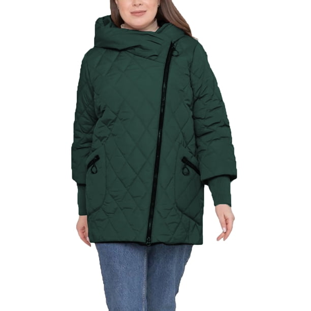 Chaquetas y abrigos casuales con capucha de manga larga para mujer, ropa de invierno de talla grande, abrigo cálido de algodón y cuero con capucha, chaqueta de manga larga, abrigo para mujer