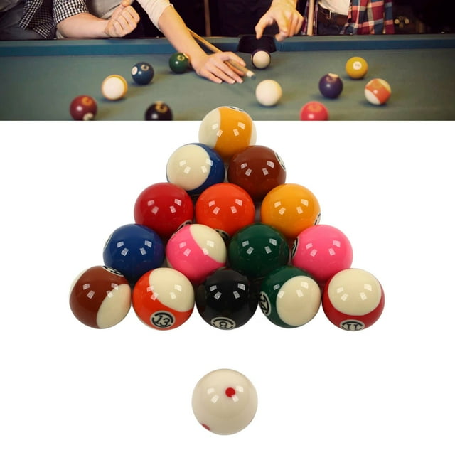 Boules de Billard en Résine, Boules de Billard 5.72cm Accessoires de Table de Billard Boules de Billard Design Surélevé