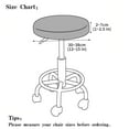 thumbnail image 3 of Round Stool Chair Cover PU Leather for Coffee Shop Waterproof Chair Protector Seat Cover Beige, 3 of 9
