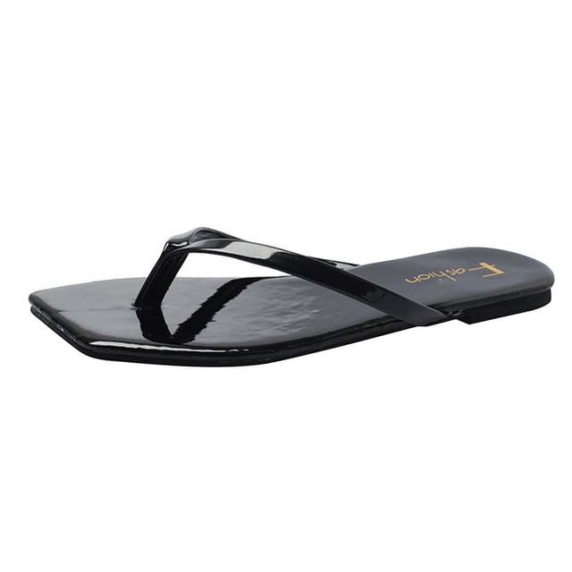 Amzcrzy Zapatos de mujer,Zapatos de mujer,Zapatillas de mujer, Chanclas casuales multicolores planas cuadradas de color liso para mujer de moda de verano Sandalias Mujer Zapatillas De Casa