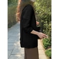 thumbnail image 5 of ZANZEA Women Lapel Collar Long Sleeve Blazer Solid Casual Suit Coat Outwear, 5 of 6