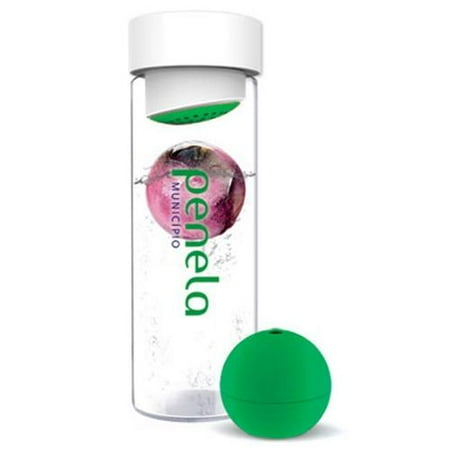 Ad-N-Art SW13-GREEN Ice Ball Flavour It Water Bottle in Green
