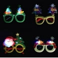 thumbnail image 2 of LINLIN Christmas Glasses, 4 Pieces Glitter Party Glasses Frames Christmas Funny Sunglasses Christmas Party Glasses for Christmas Parties Holiday, 2 of 5