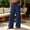 Navy wide leg lounge pants a1, variant on BRELIL Women's Wide Leg High Waisted Lounge Pants with Pockets Casual Solid Baggy Beach Vacation Trousers Loose Fit Fall Outfits, Black XL