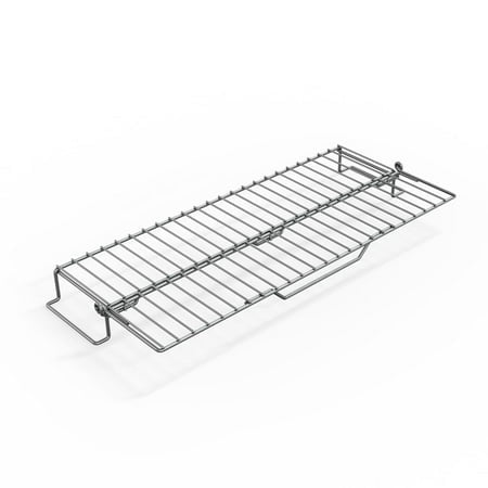 Ninja FlexFlame Mises à Niveau Support de Rôtissoire et Fumée Extensible, Plus d'Espace de Cuisson Indirect, Acier Inoxydable Durable Supporte jusqu'à 15lbs, Compatible avec Série PG300, XSKFLDINDRCTRK