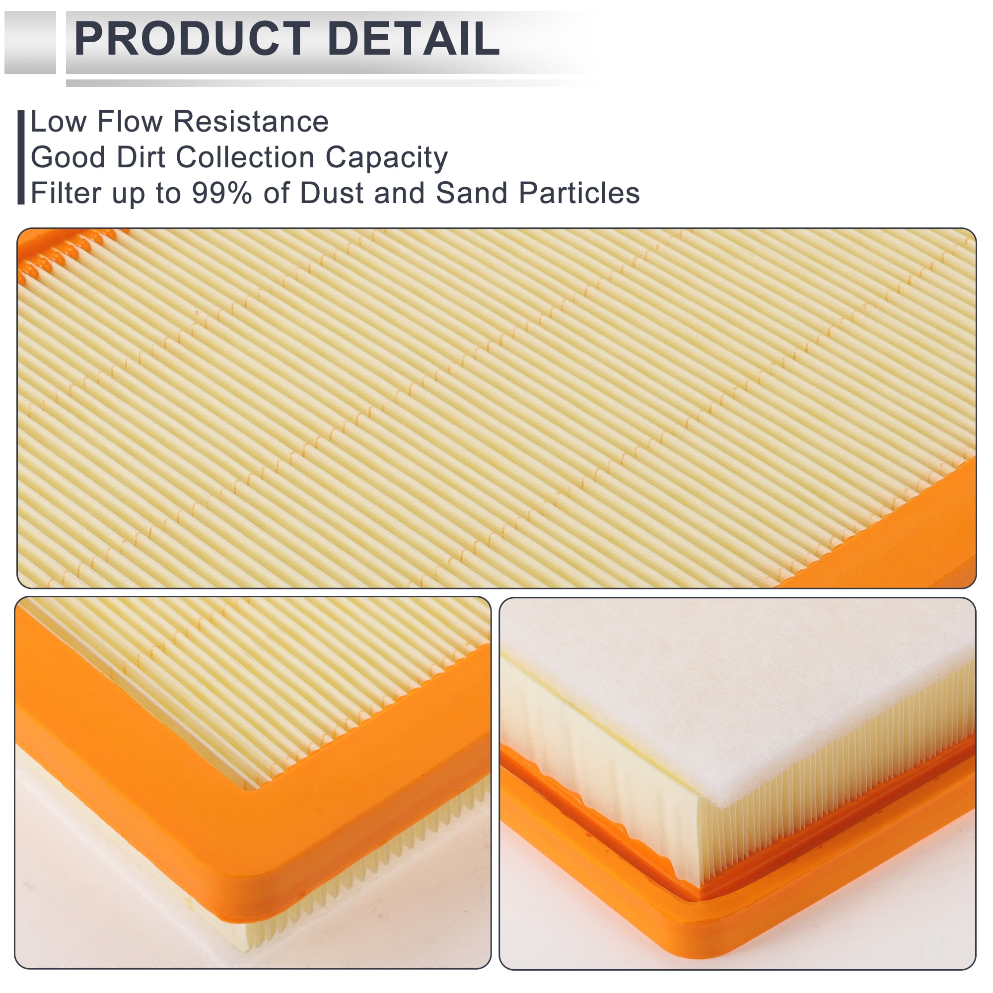 Unique Bargains Car Engine Air Filter No.23279657 for Chevrolet Equinox 1.5L 1.6L 2.0L 2018-2025 Long life Filter Air Cleaner Element 1 Pcs