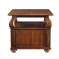 thumbnail image 4 of ACME Amado Rectangular 2-Drawer Wooden End Table with Open Shelf in Walnut, 4 of 5