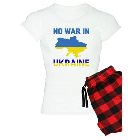 

CafePress - No War In Ukraine Blood Support Nurse And Pajamas - Women s Light Pajamas