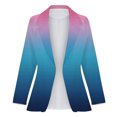 thumbnail image 1 of Vedolay Casual Tops for Women Women's Blazer Casual Long Sleeve Open Front Business Lapel Suit Jacket,Light Blue S, 1 of 4