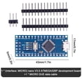 thumbnail image 2 of Para Arduino Nano 3.0 Atmega328 Placa de desarrollo PCB Chip CH340 (Modelo E), 2 of 8