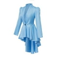 thumbnail image 4 of Women's Gothic Tailcoat Jacket Retro Long Sleeve Elegant Court Dress Coat, 4 of 7