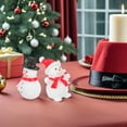 thumbnail image 4 of OUNONA 20-Piece Christmas Snowman Ornament Set, Multi-Resin Mini Holiday Figurines for Tree Decoration and Home Festive Decor, 4 of 7
