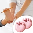 thumbnail image 4 of Separadores de dedos, ejercitador de agarre para dedos, compacto, para estirar pantorrilla, transpirable, suave, con soporte para el arco pequeño Rosa, 4 of 7