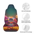 thumbnail image 4 of Picia Vintage Patterned Skull Print Waterproof Sweating Car Seat Cover for Post Gym Workout, Running, Beach and Hiking, Universal Fit Anti-Slip Bucket Seat Protector, 4 of 5
